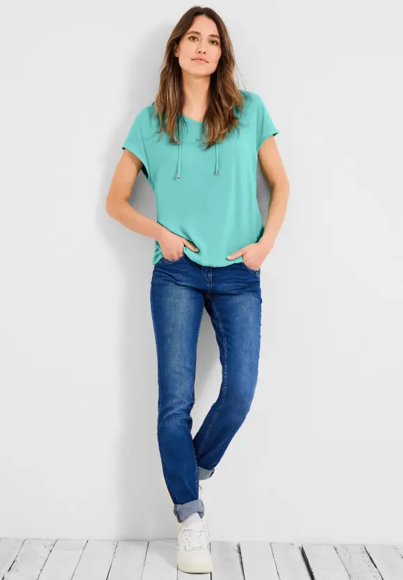CECIL Bluse mit Tunikabändchen