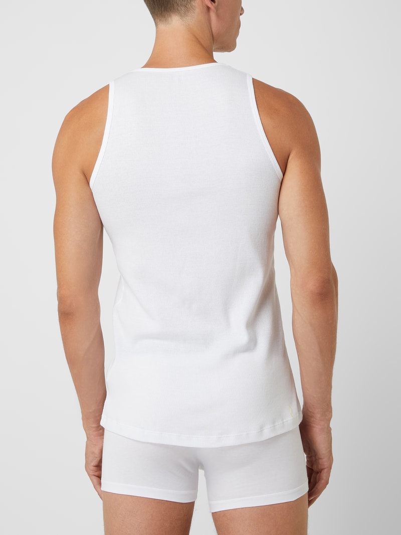 Tanktop aus Baumwolle im 2er-Pack in weiß