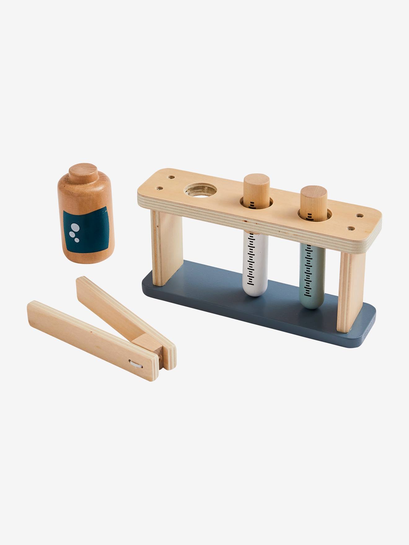 Vertbaudet Kinder Spiel-Chemielabor, Holz FSC - weiß