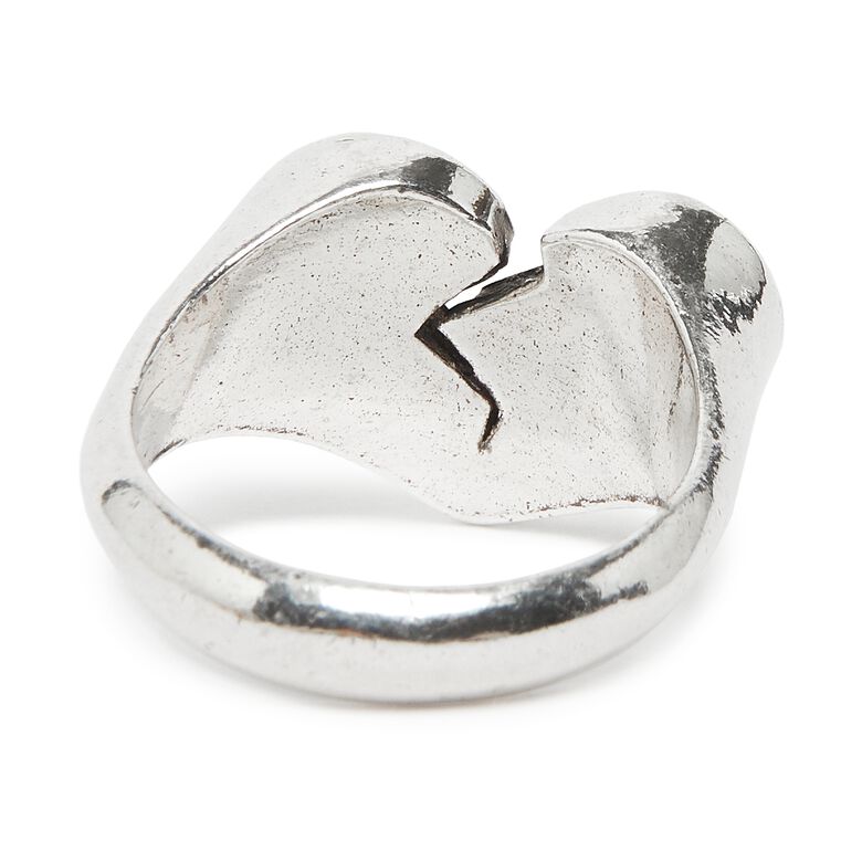 TwoJeys Broken Heart Ring Silver
