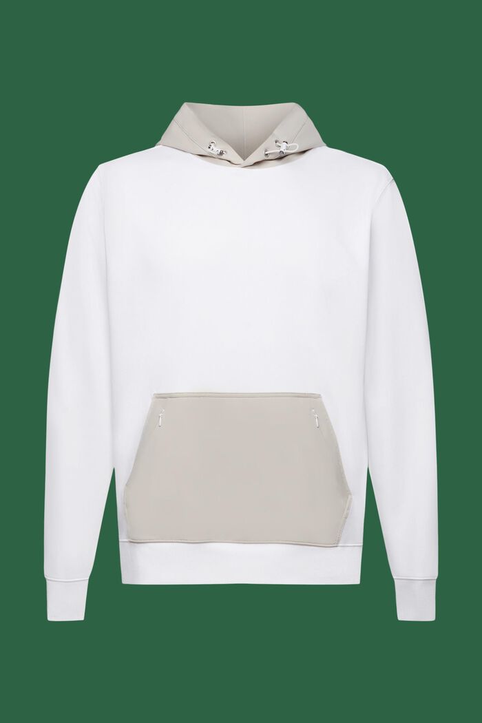 Nylon-Hoodie in abgenähtem Design
