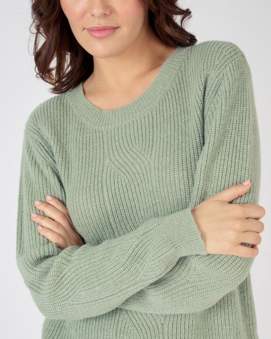 Pull col rond mélange alpaga
