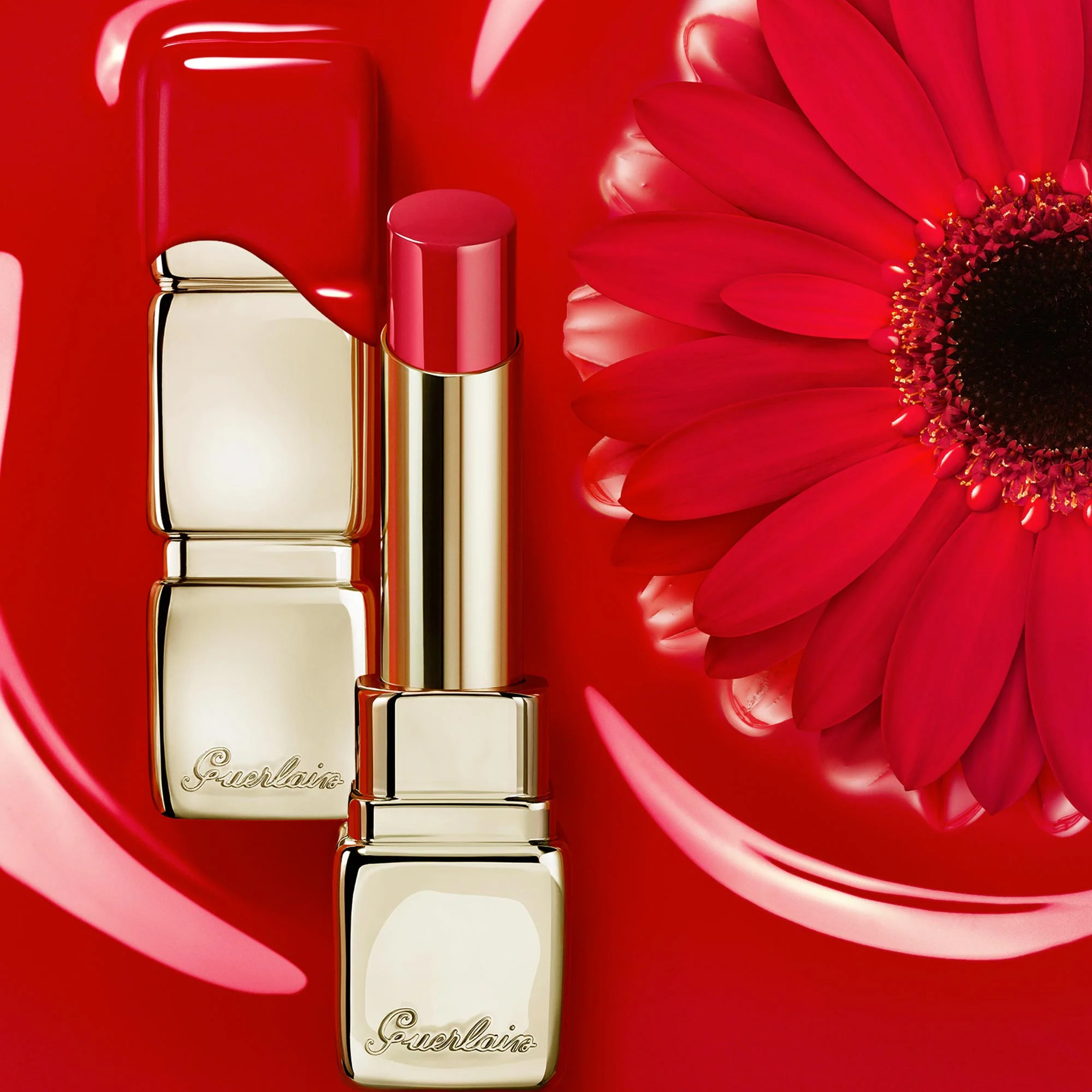 Lápiz labial KissKiss Shine Bloom - Lápiz labial brillante, Lápiz labial