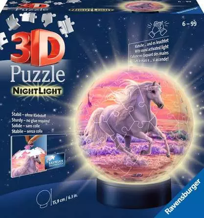 Ravensburger Nachtlicht Pferde am Strand