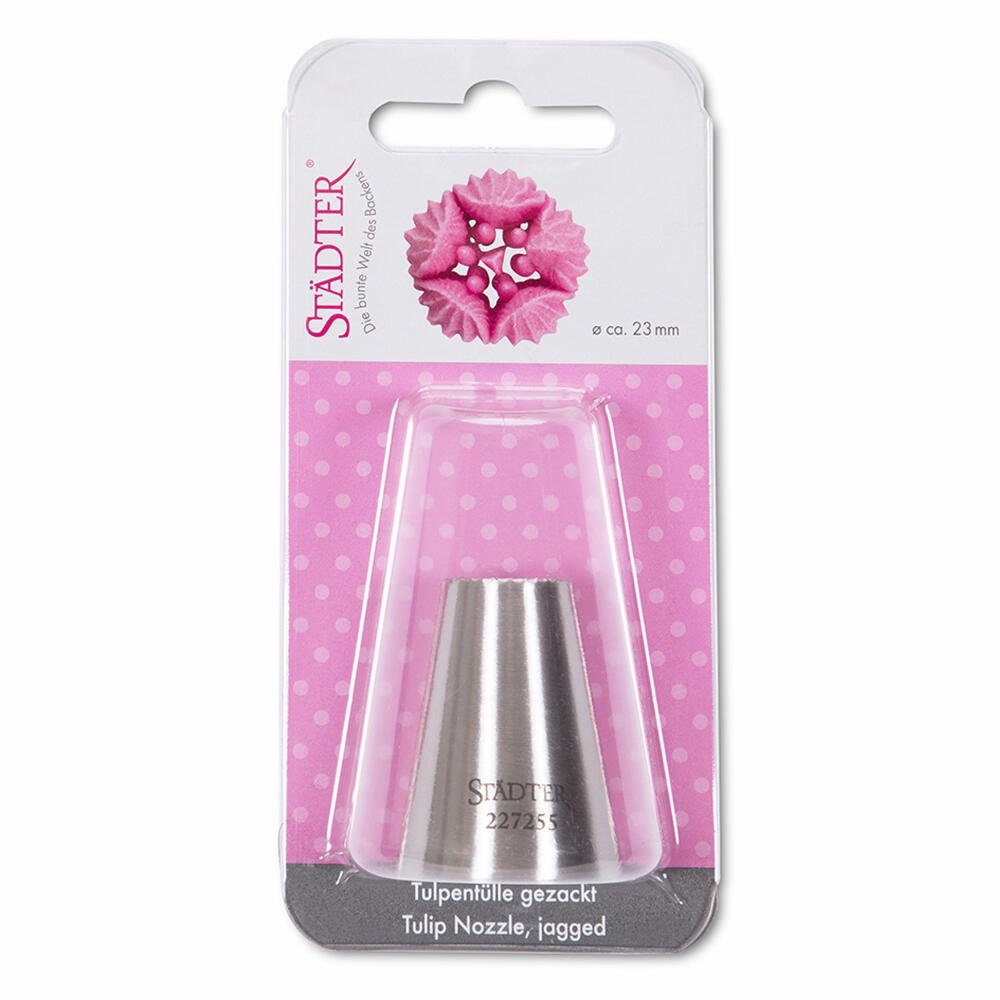 STÄDTER Spritzbeutel Fine Line Tulpentülle Gezackt 18 mm