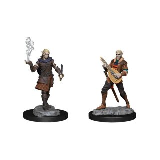 Critical Role Miniaturen unbemalt Pallid Elf Rogue and Bard Male (2)