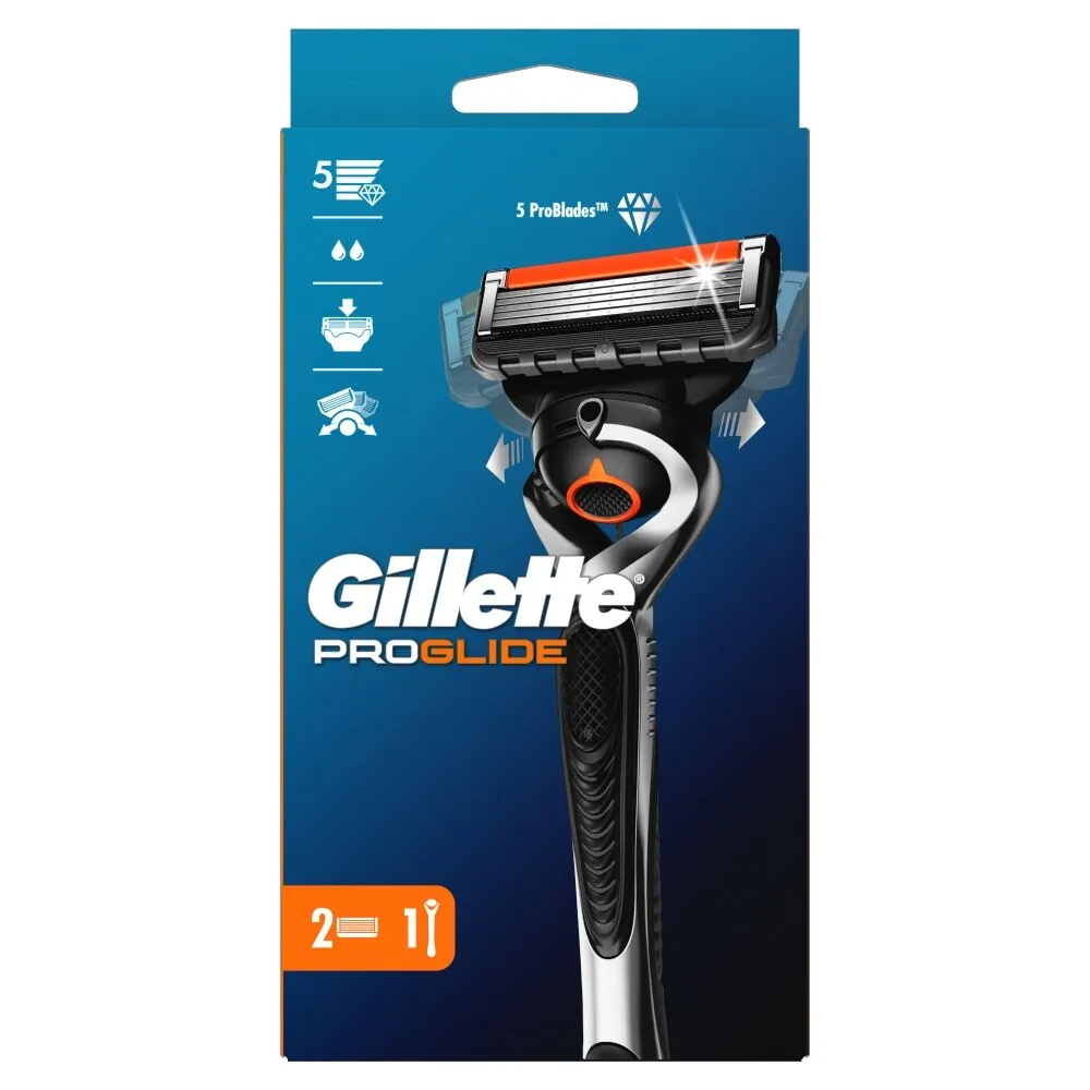 Gillette Fusion Proglide Flexball almindelig barberkniv + refills