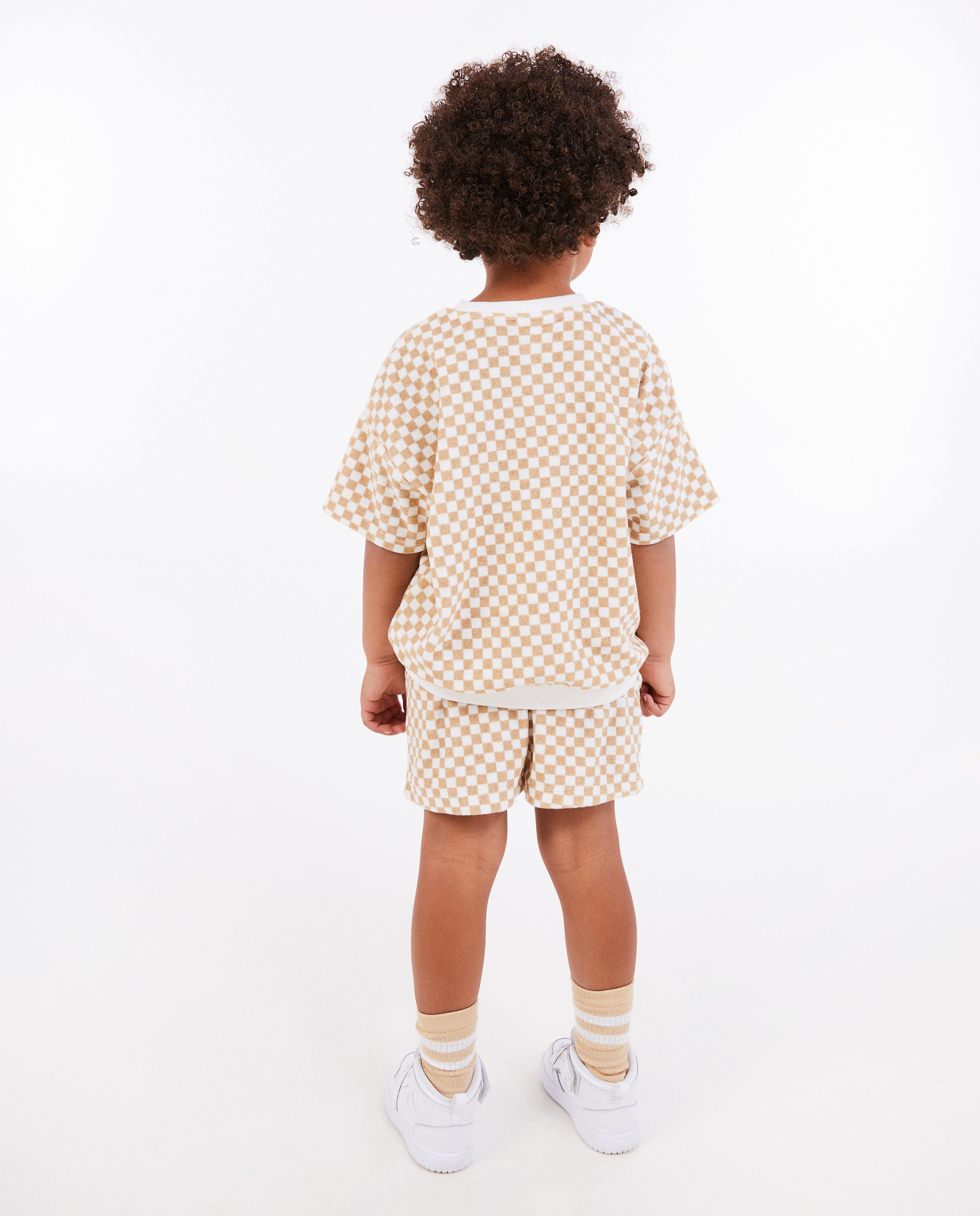Pantaloni scurți Nanja Massy Unisex, 3-8 ani, albi