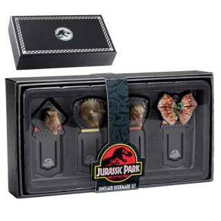 Jurassic Park Lesezeichen 4er-Set Dinosaurier