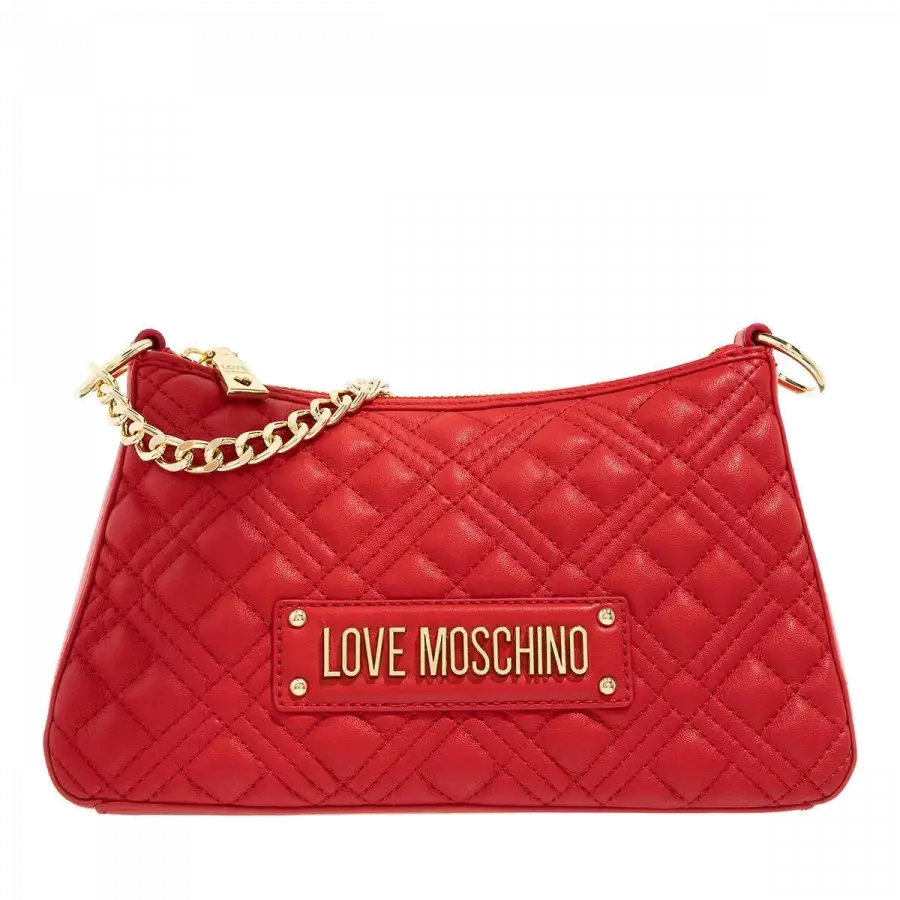 Love Moschino - Love Moschino Shoulder Bags Metallkette Bordeaux - rot