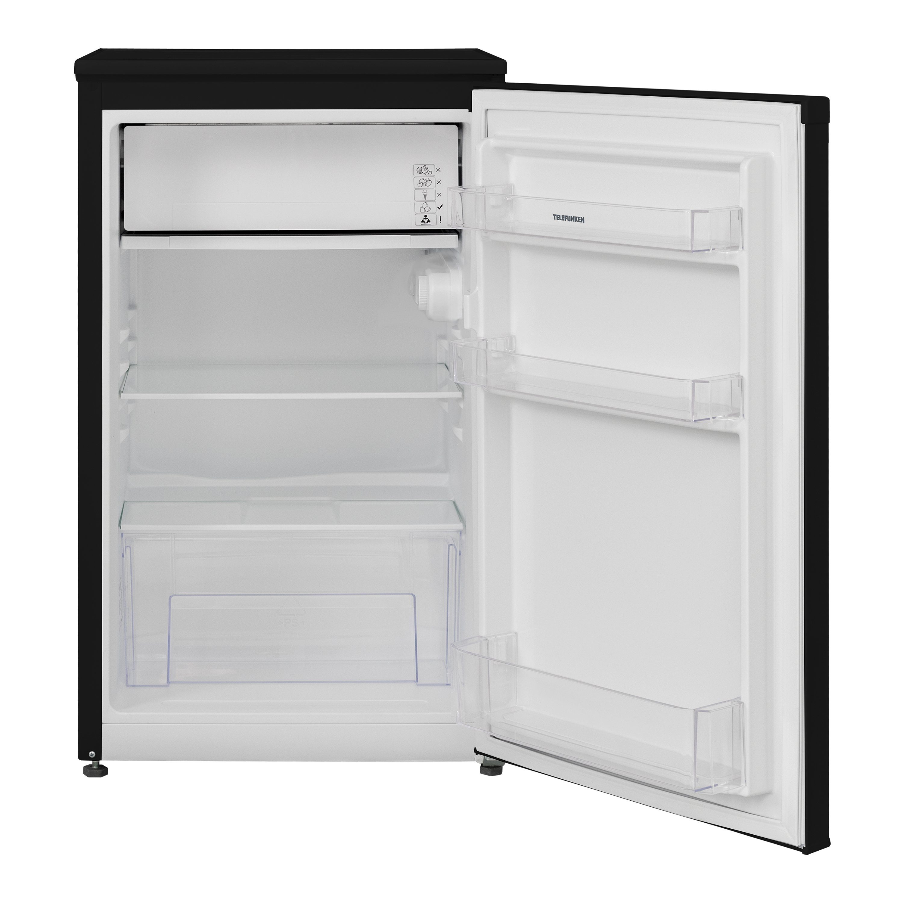 Telefunken Kühlschrank CF-33-101-DI, 82.1 cm hoch, 48 cm breit, 89 Liter Nutzinhalt, mit Eiswürfelfach, klein, freistehend