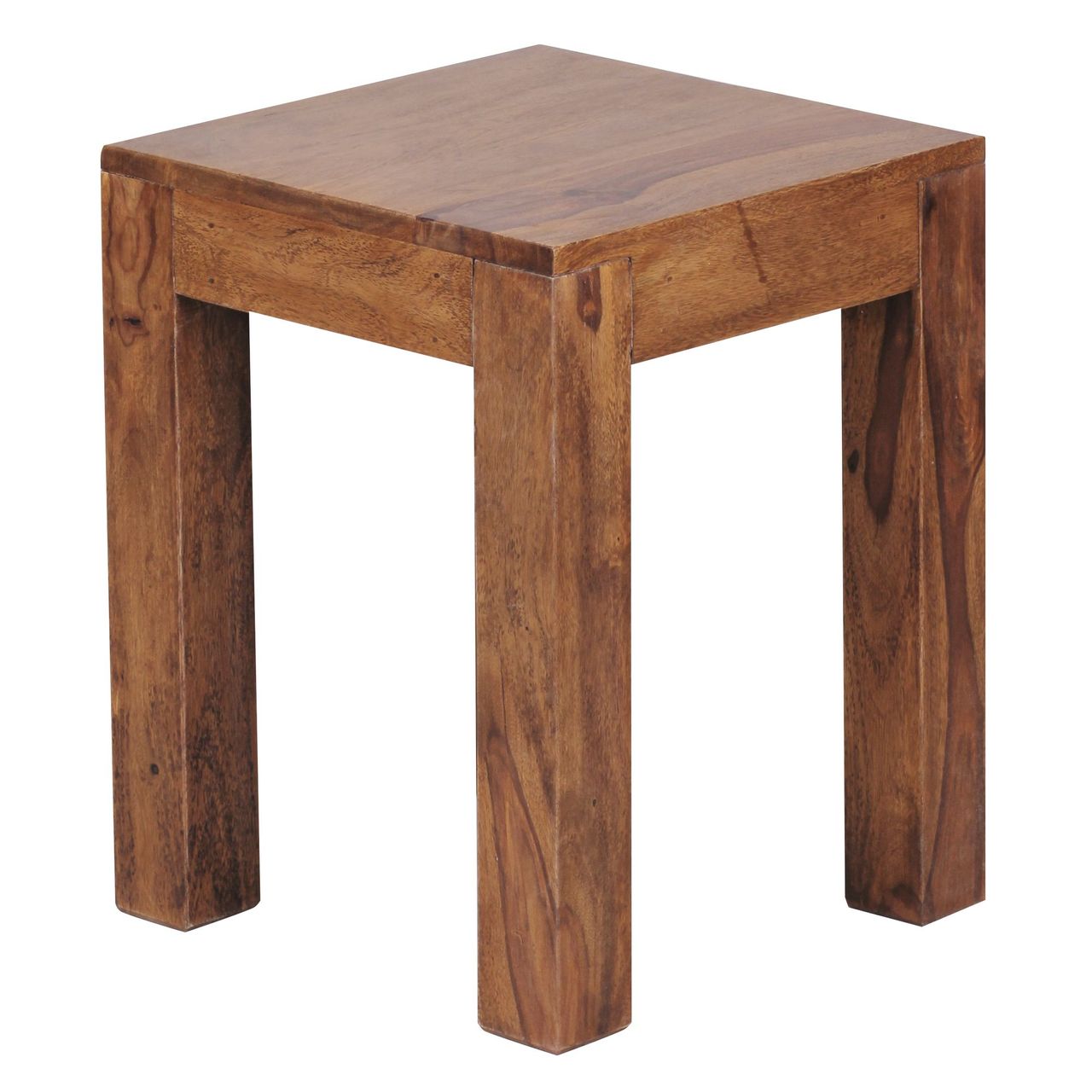 Wohnling Massivholz Beistelltisch 35 x 35 x 45 Sheesham