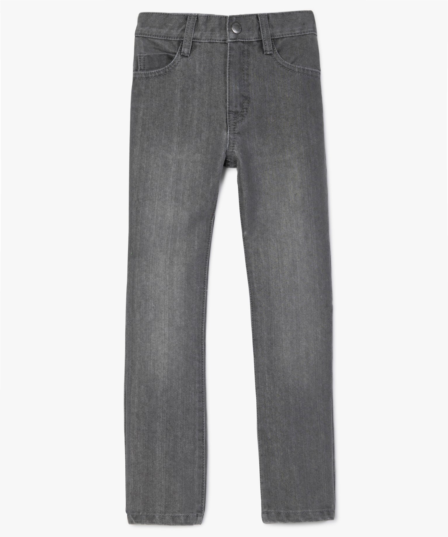 Jean Garçon coupe Regular cinq poches grey | GEMO