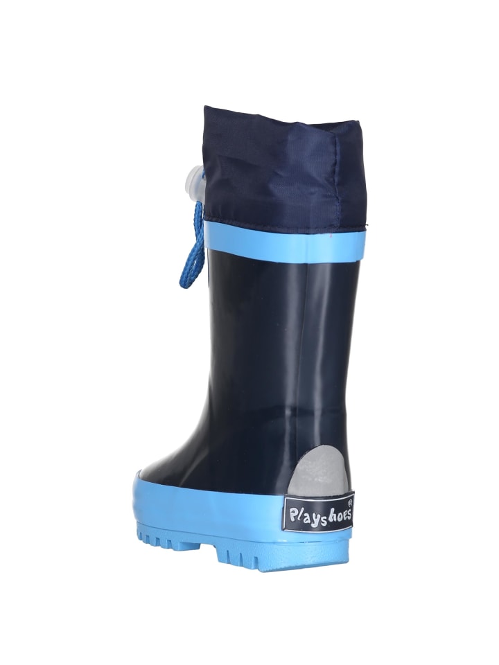 Playshoes Gummistiefel Basic gefüttert in Marine günstig kaufen
