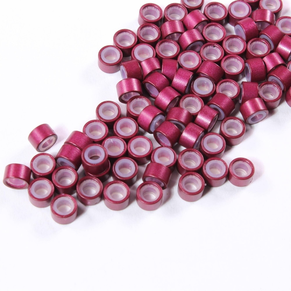 hair2heart Anneaux de fixation Microrings avec silicone pour 0.5g d' Extension Loops extensions