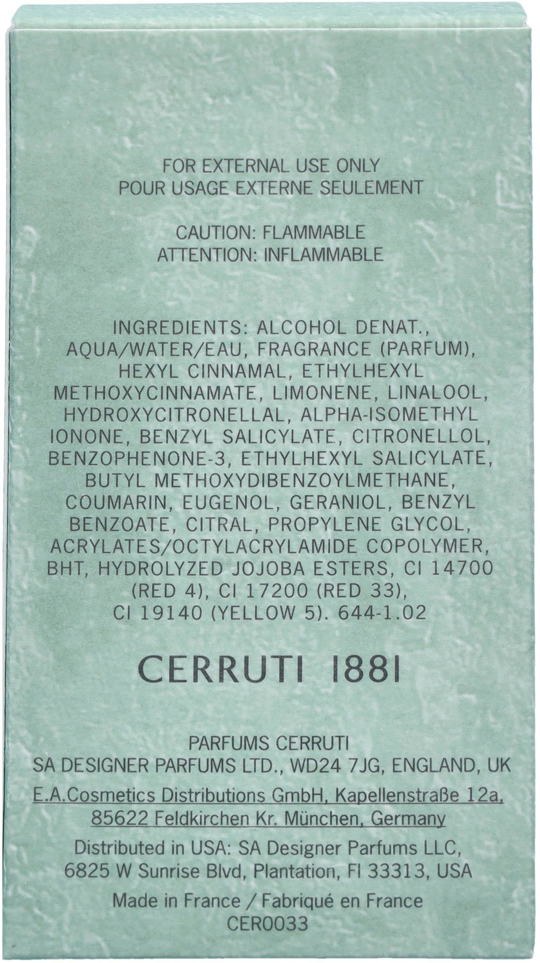 CERRUTI Eau de Toilette Cerruti 1881 Homme