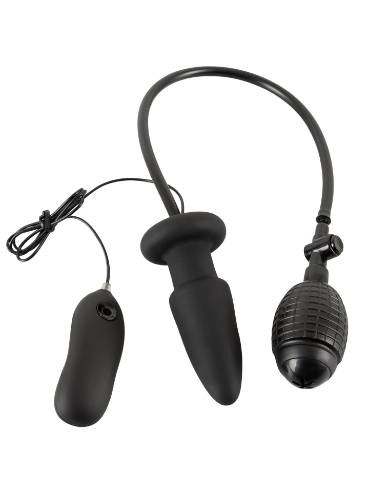 You2Toys aufblasbarer Analplug Inflatable Vibrating Butt Plug in schwarz günstig kaufen 12,2 cm