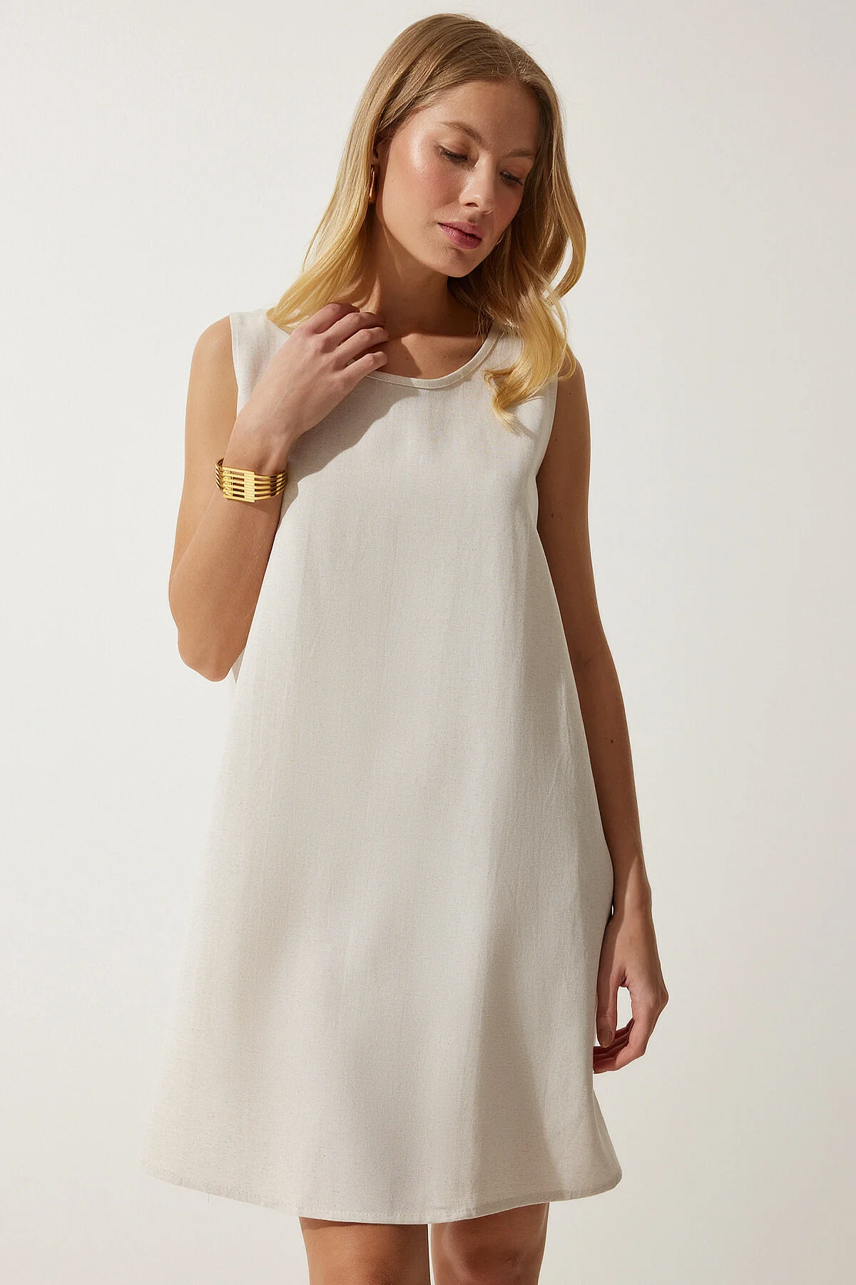 Happiness İstanbul  Kleid - Beige - A-Linie