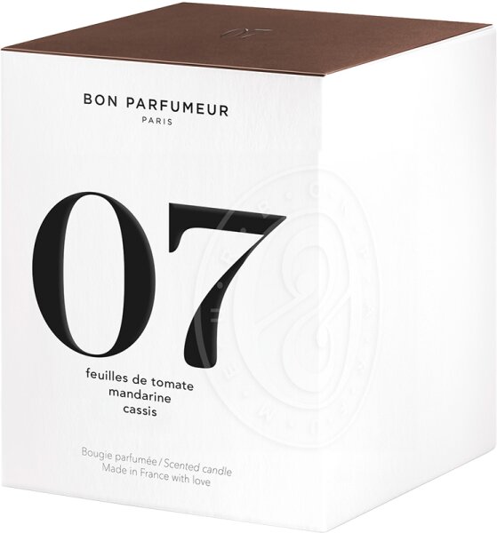 BON PARFUMEUR Home Line Candle 07 Tomato Leaves, Mandarin, Cassis Duftkerze