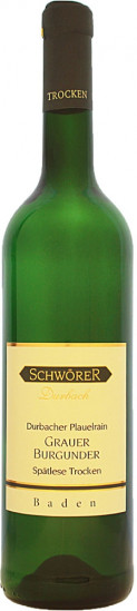 2022 Durbacher Plauelrain Grauer Burgunder Spätlese trocken - Weinhaus Schwörer