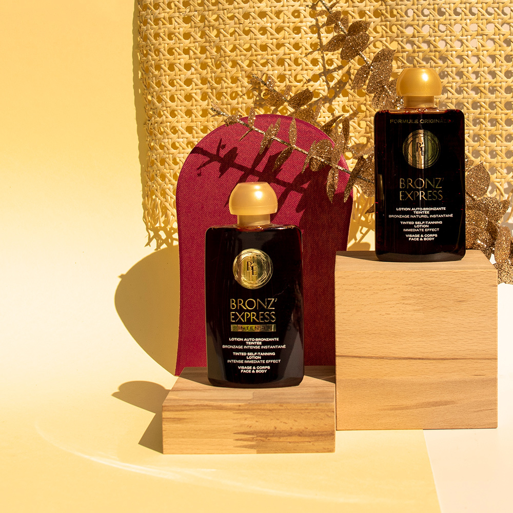 Bronz'express Lotion Auto-Bronzante Teintée Originale Auto-bronzant teinté corps et visage