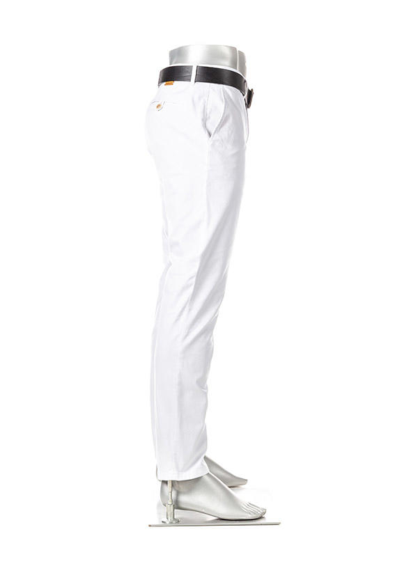 Alberto, Chino Rob, Slim Fit, Bio Baumwolle T400®, weiß