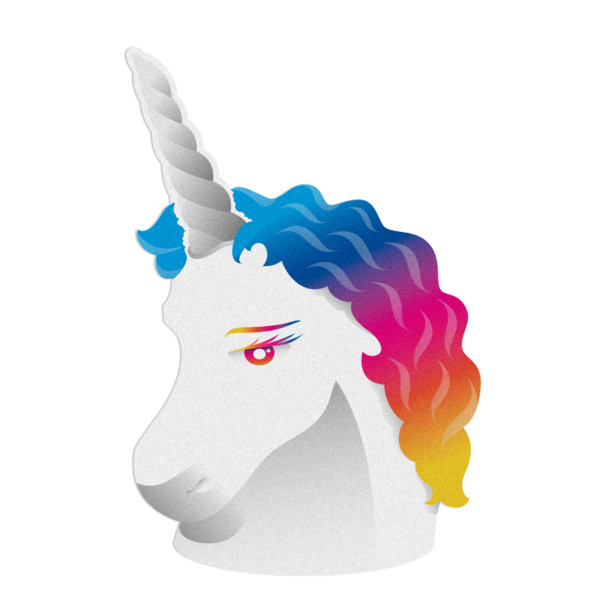 REFLECTIVE STICKER UNICORN - Fahrradzubehör