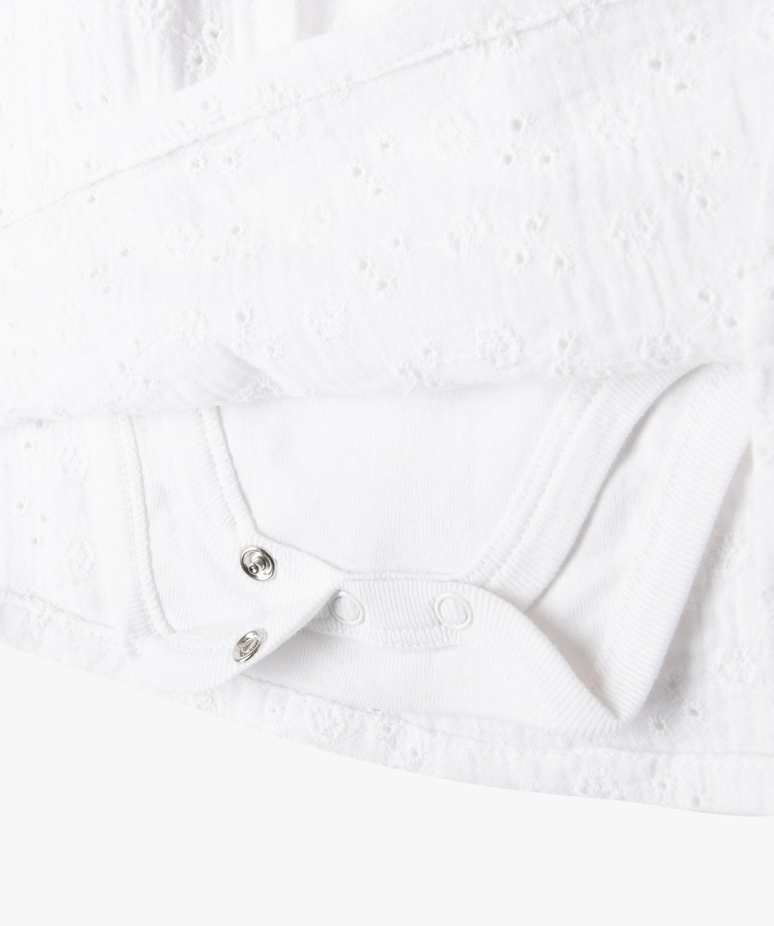 Ensemble bébé fille 2 pièces : robe + bandeau à cheveux ... blanc | GEMO
