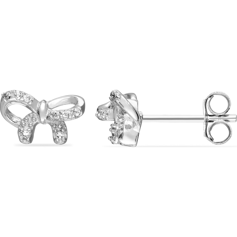 FAVS Boucles d'oreilles à fermoir à poussette 925 Argent Boucles d'oreilles