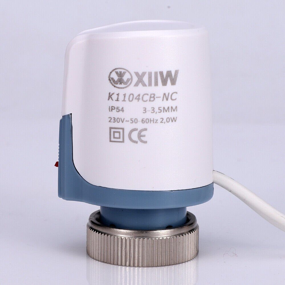 XIIW Heizkörperthermostat 4stk Thermischer Stellantrieb AC 230V für Fußbodenheizung Thermostat, (M30x1,5 NC (stromlos geschlossen), 4 St)
