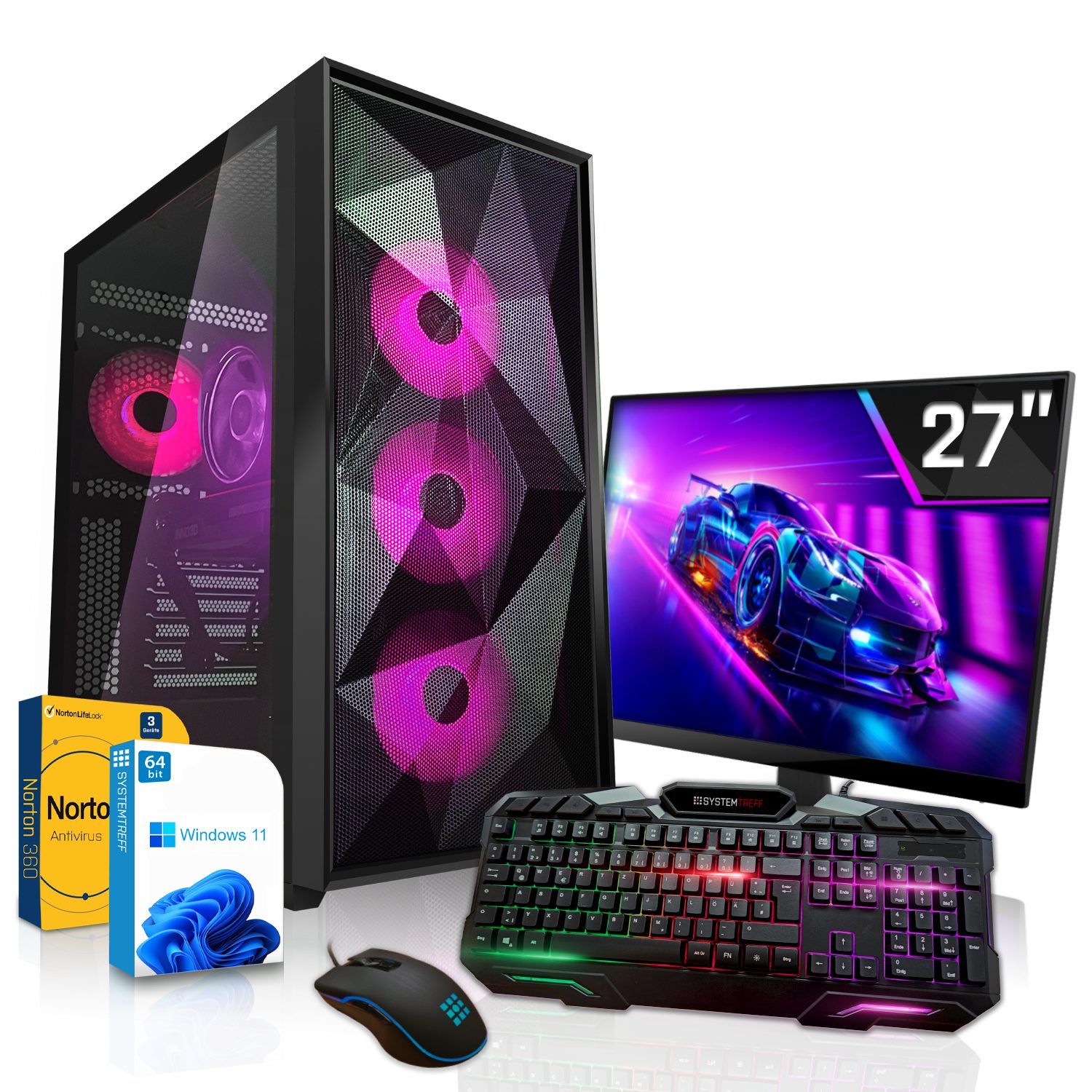 SYSTEMTREFF Gaming-PC-Komplettsystem (27