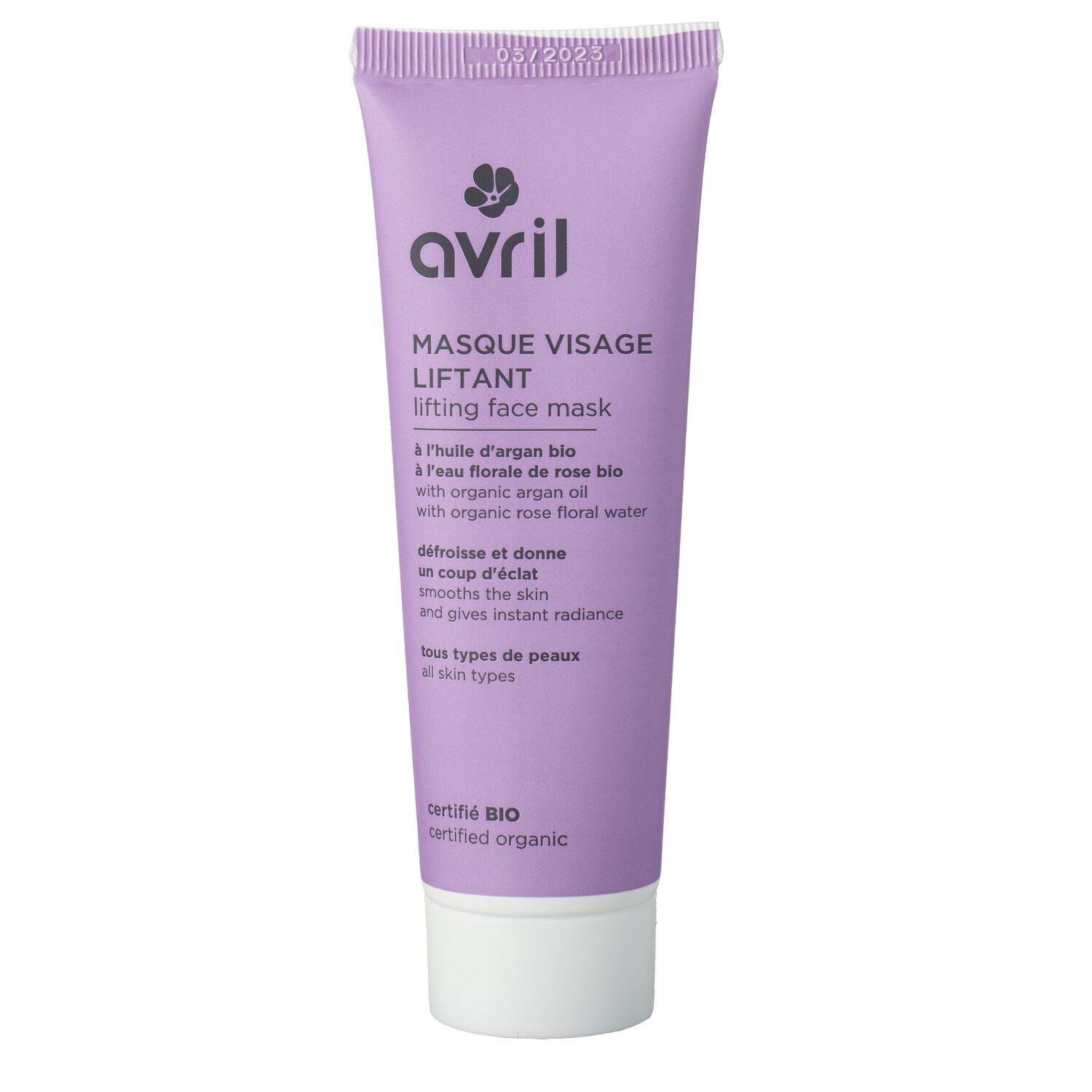 Avril Masque visage liftant Certifié bio