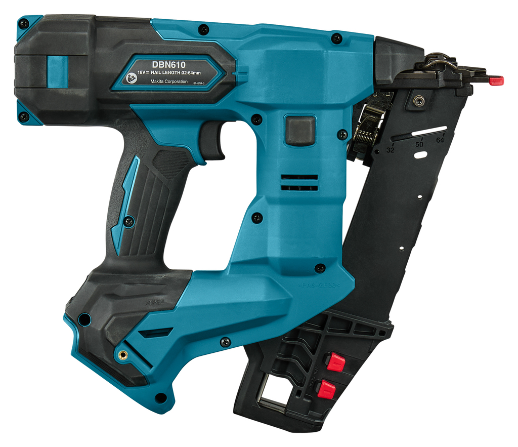 Capsator de etanșare Makita DBN610ZJ LXT 18 V, 16Ga, fără baterii și încărcător, în cutie Mbox