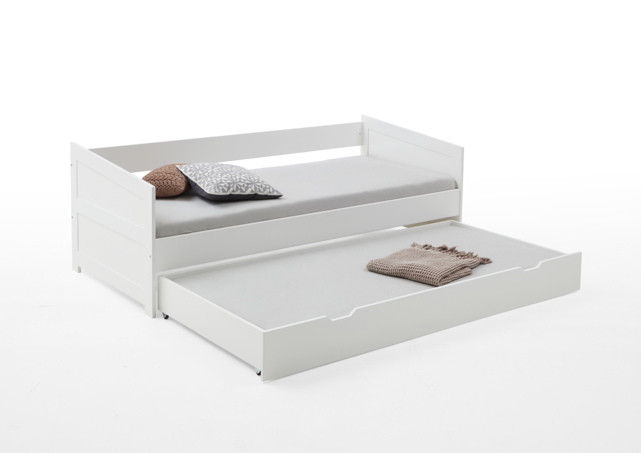 Relita Einzelbett   Bettkasten NINA (inkl. Rollrost) weiß