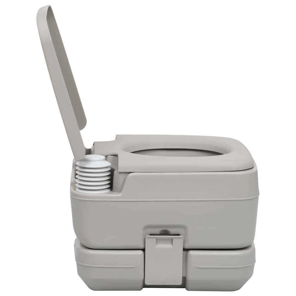 DOTMALL Campingtoilette Reisetoilette 10L,mit 10-Liter Fäkalientank, tragbar