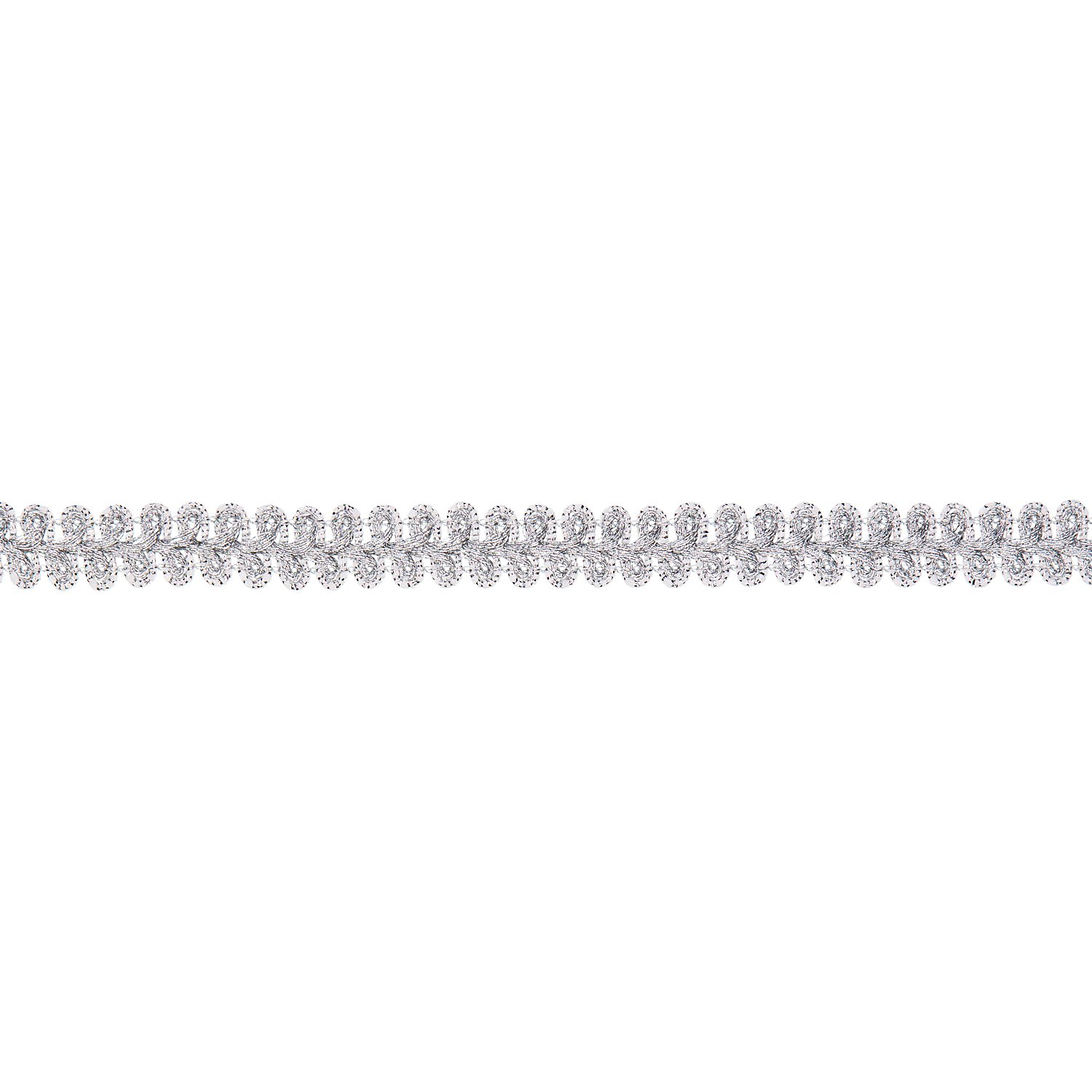 Posamentenborte Metallic, silber