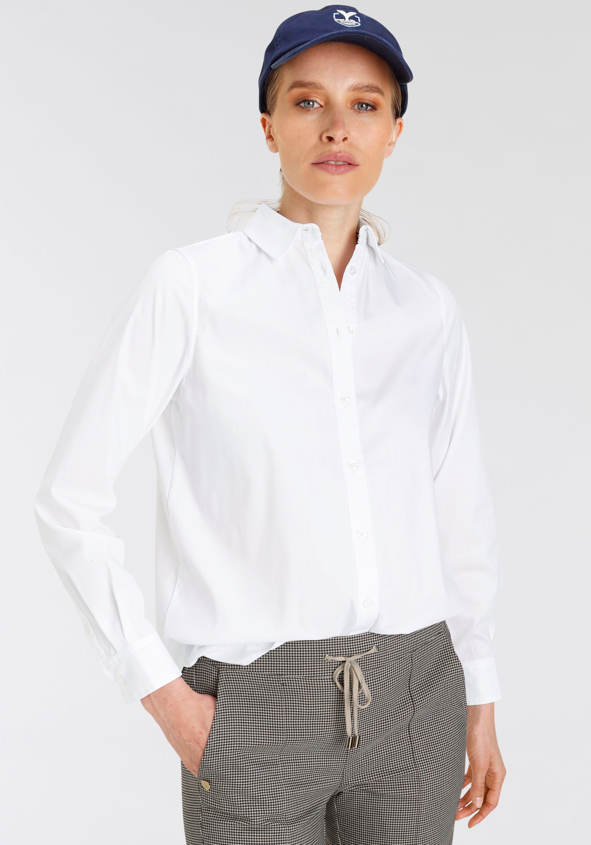 DELMAO Hemdbluse mit Zierknopfleiste am Rückenteil - NEUE MARKE!