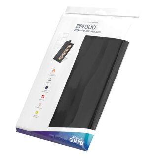 Ultimate Guard 8-Pocket QuadRow Zipfolio Xenoskin Schwarz