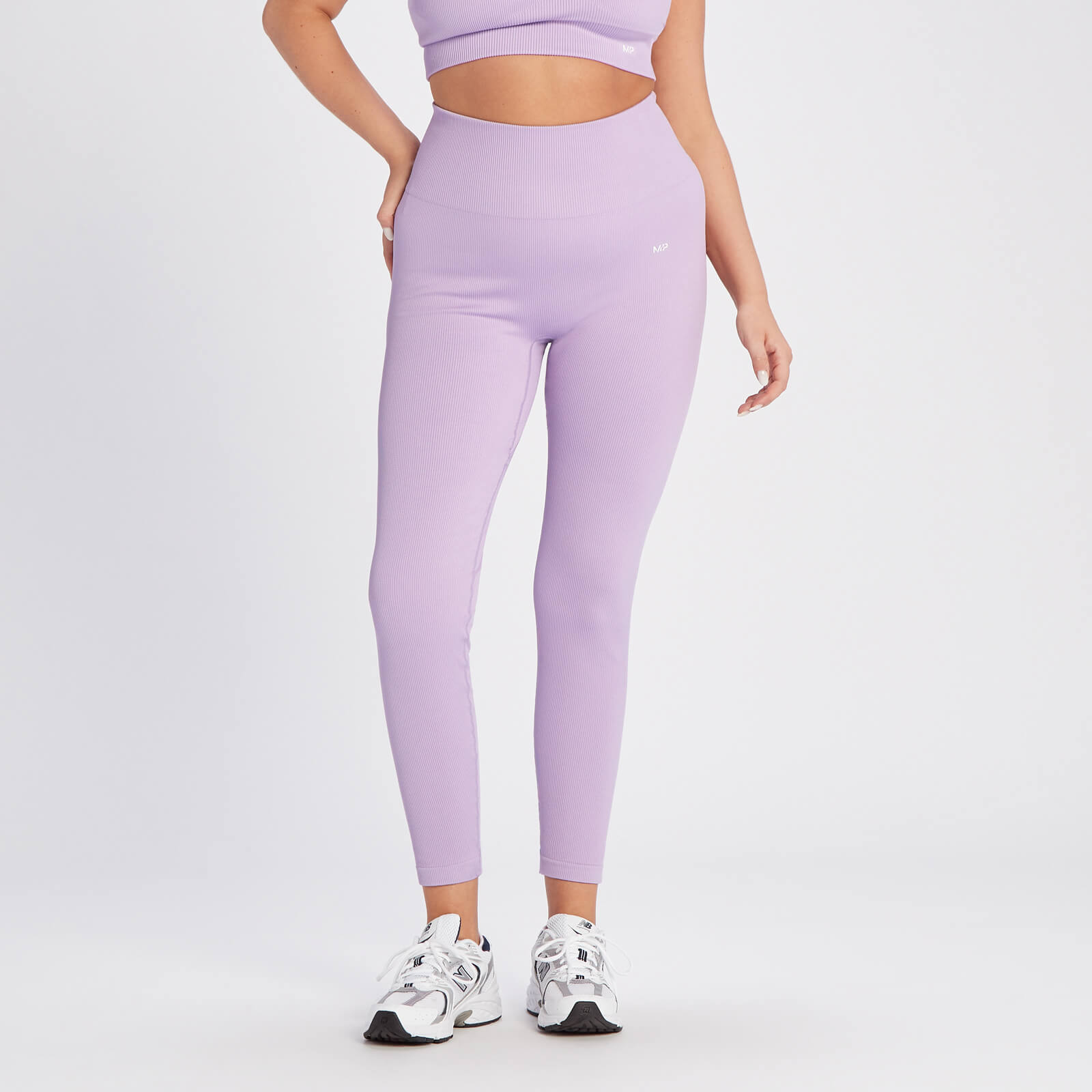 Legging côtelé sans coutures MP Tempo pour femmes – Lilas vif