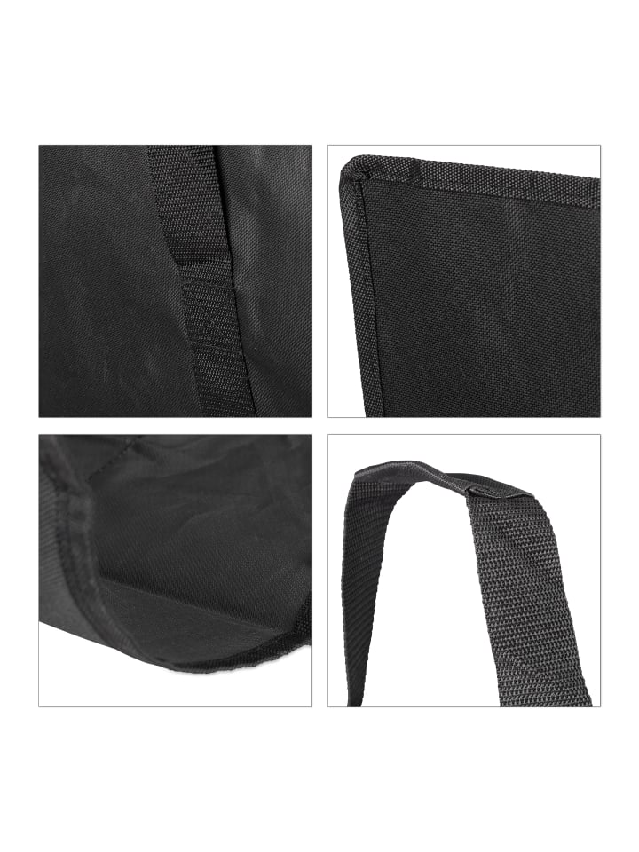 relaxdays Kaminholztasche in Schwarz günstig kaufen onesize