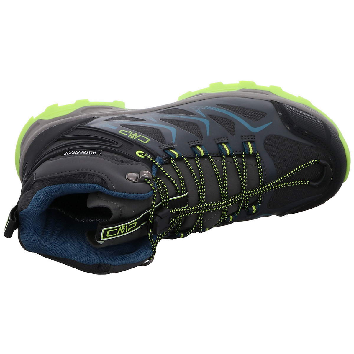 Jungen Schnürhalbschuhe Byne Mid Outdoorschuh Kinderschuhe Synthetikkombination uni Outdoorschuhe