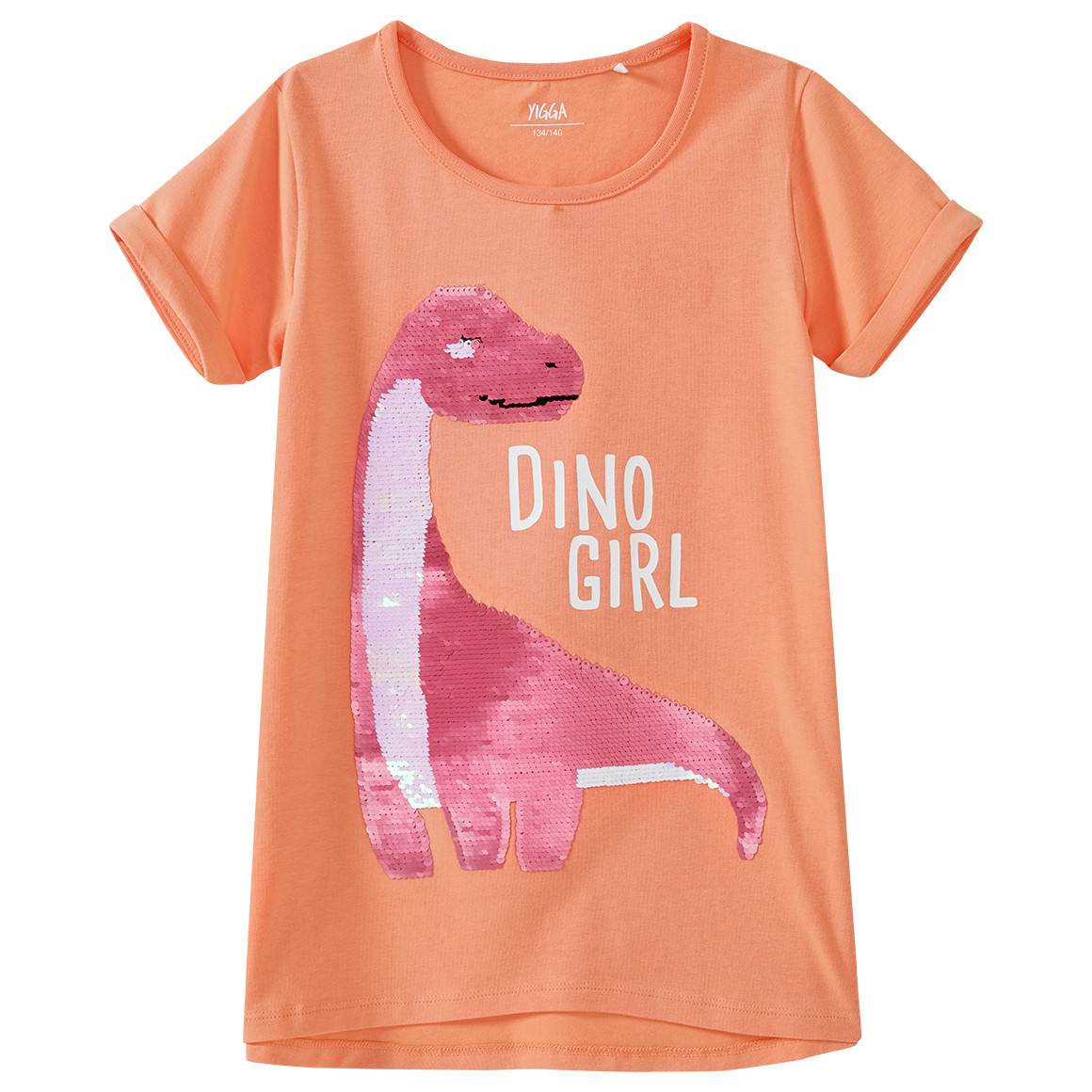Mädchen T-Shirt mit Wendepailletten
