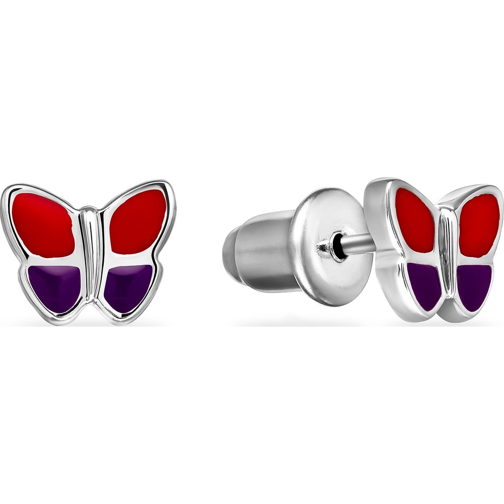 FAVS Boucles d'oreilles à fermoir à poussette 925 Argent Boucles d'oreilles