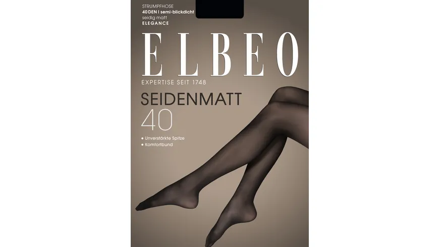 ELBEO Damen Feinstrumpfhose Seidenmatt 40 DEN bahama