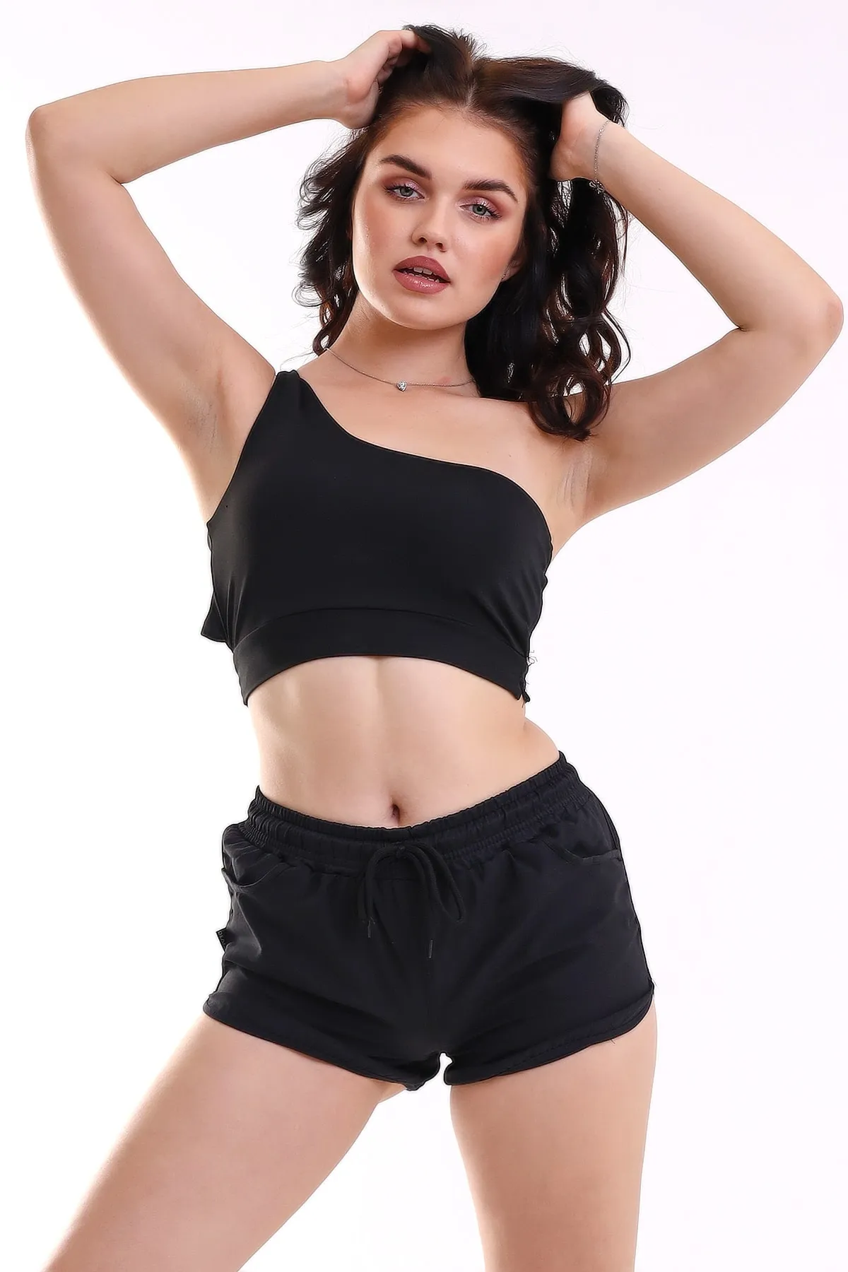 Deafox  Badeshorts - Schwarz - Unifarben