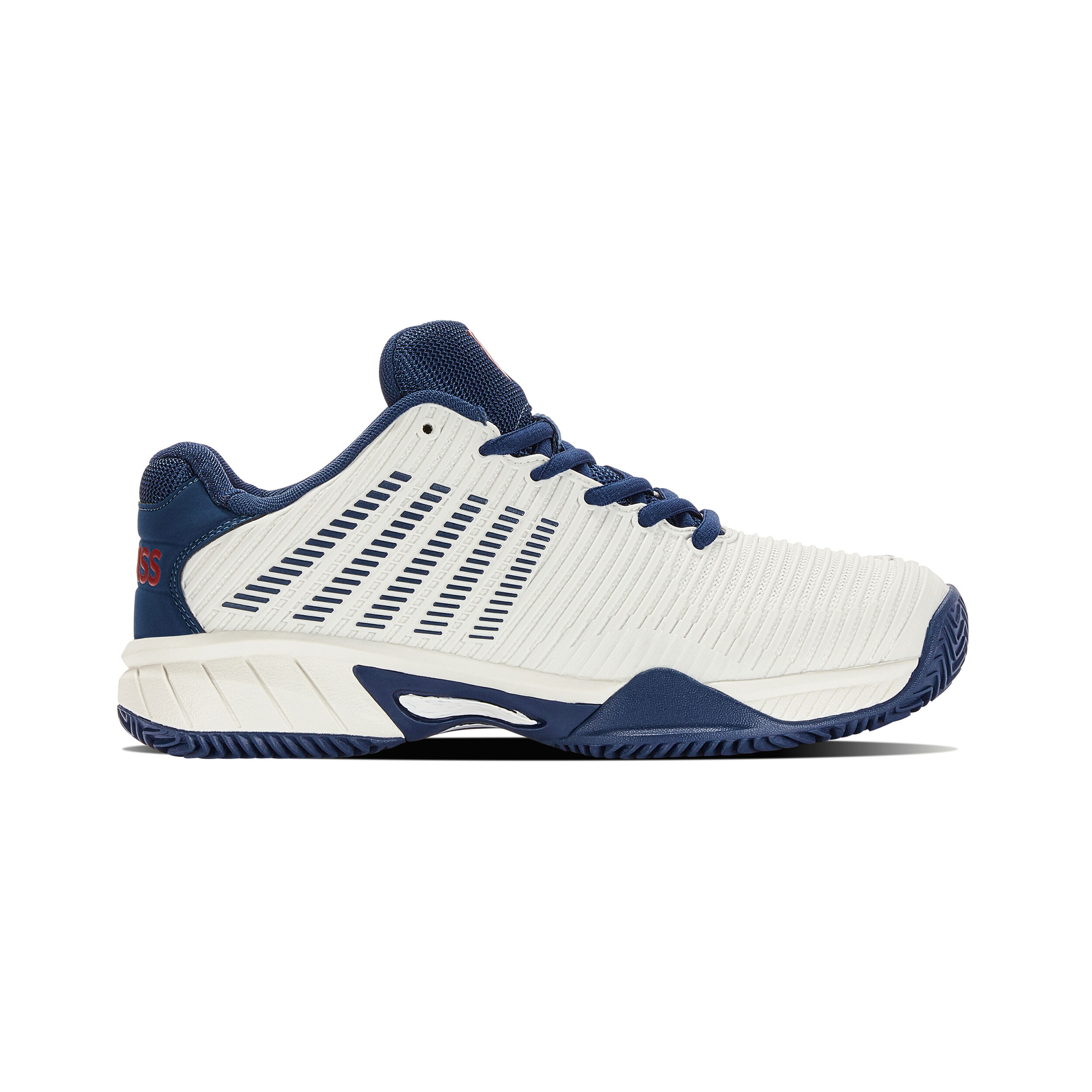 Hypercourt Express 2 Sandplatzschuh Kinder - Weiß, Dunkelblau