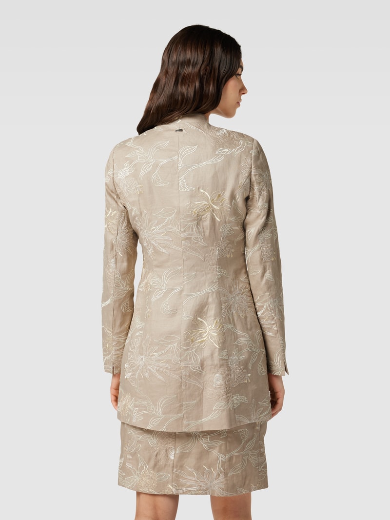 Blazer mit Stickereien in sand