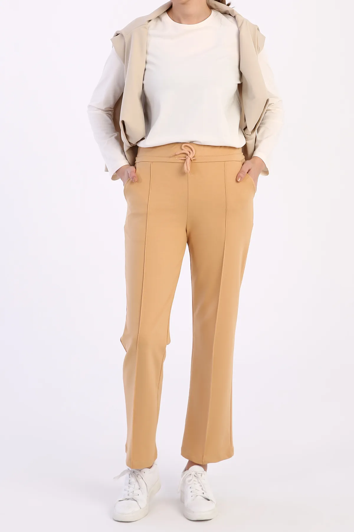 ALLDAY  Hellbeige Jogginghose mit Taschen