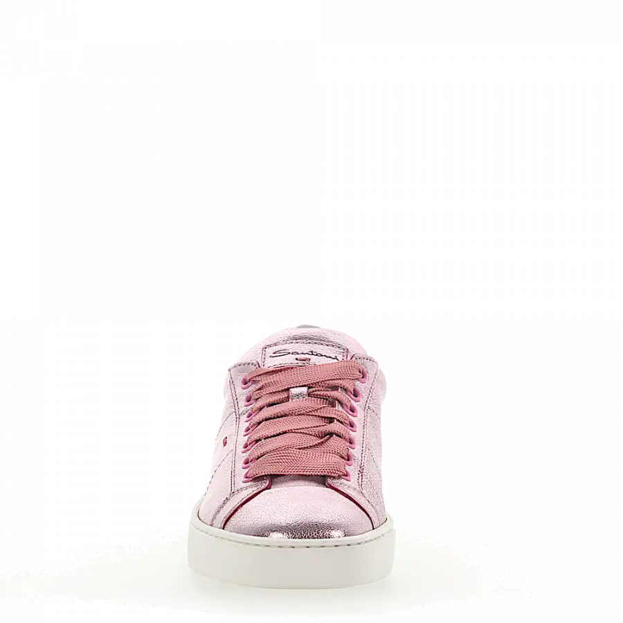 Santoni - Sneaker low Logo Metallisch rosa - pink