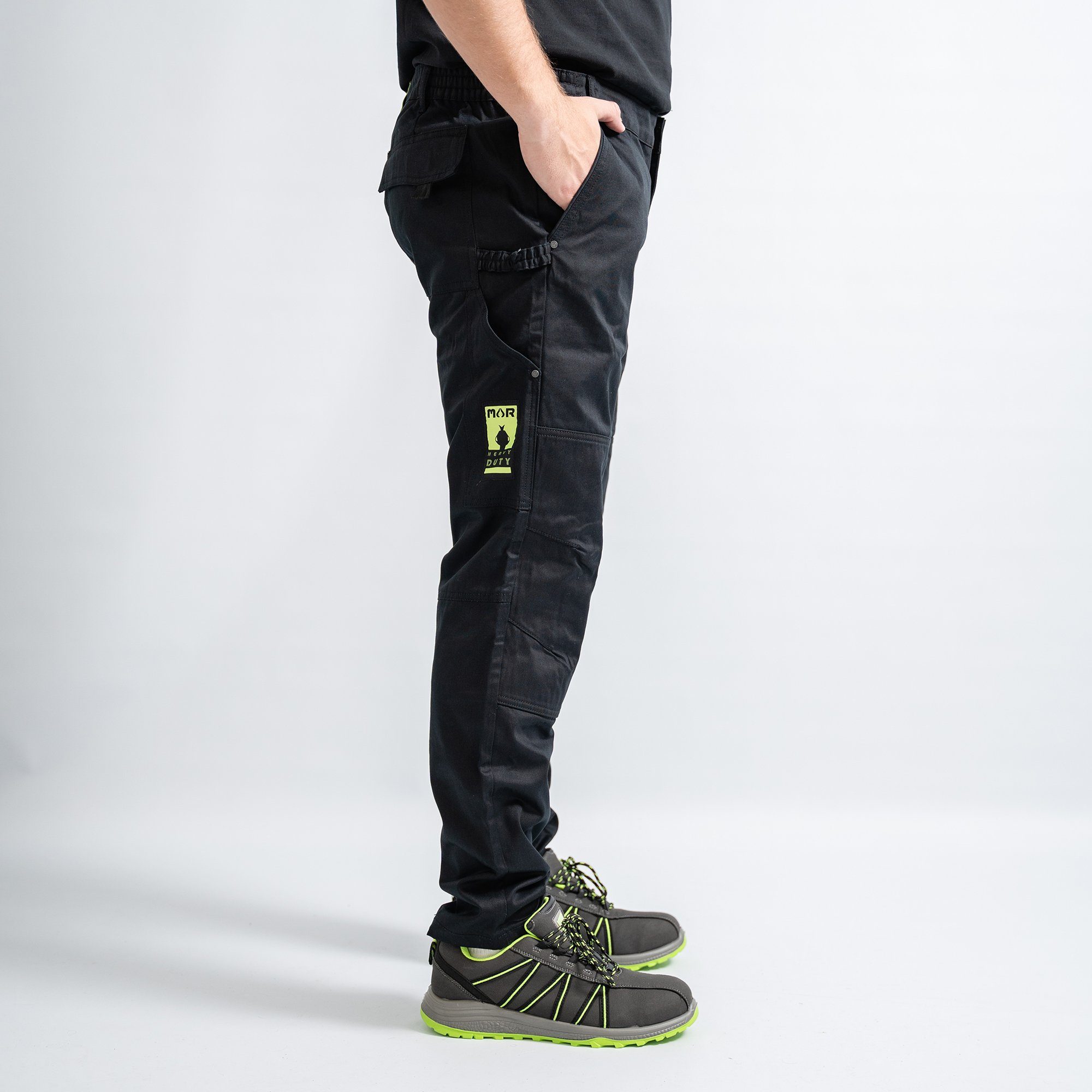 MAR Workwear Arbeitshose Basic, 6 Taschen, ergonomischer Schnitt, seitlich dehnbarer Bund, breite Gürtelschlaufe